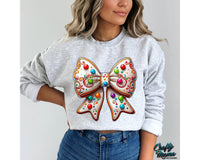 Cute Gingerbread Bow Png