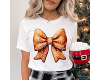 Cute Gingerbread Bow Png