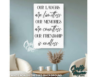 Our Laughs Are Limitless Canvas Sign