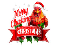 Merry Clucking Christmas Png