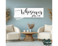 John 3 16  Whosoever Canvas Sign