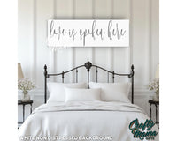 Love Is Spoken Here Canvas Sign