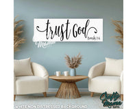 Trust In The Lord Canvas Sign