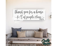 Thank You Canvas Sign