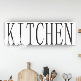 Kitchen Rustic Canvas Sign