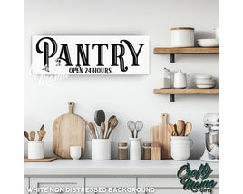 Pantry Kitchen Canvas Sign