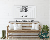 Personalized Couples Winter Canvas Sign