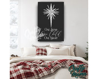 Star Of Bethlehem Christmas Canvas Sign