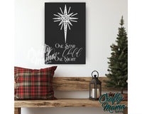 Star Of Bethlehem Christmas Canvas Sign