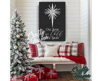 Star Of Bethlehem Christmas Canvas Sign