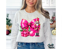 Cute Pink Christmas Bow Png