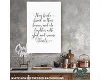 They Broke Bread Canvas Sign