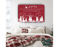 Search The Skies Christmas Canvas Sign