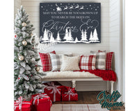 Search The Skies Christmas Canvas Sign