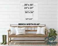 Gingerbread Kisses Christmas Canvas Sign