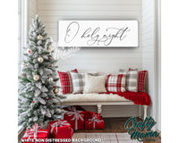 Oh Holy Night Christmas Canvas Sign