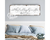 And They Lived Happily Ever After Canvas Sign