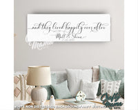 And They Lived Happily Ever After Canvas Sign