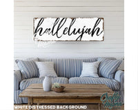 Hallelujah Canvas Sign