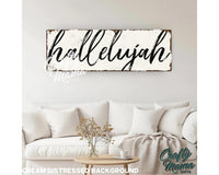 Hallelujah Canvas Sign