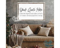 Personalized Christmas Quote Canvas Sign