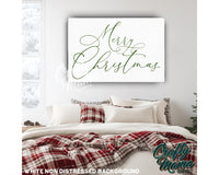 Merry Christmas Canvas Sign