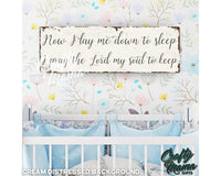 Now I Lay Me Down To Sleep Canvas Sign