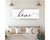 Home Canvas Sign