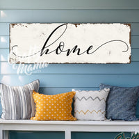 Home Canvas Sign