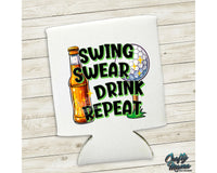 Swing Swear Drink Repeat Png