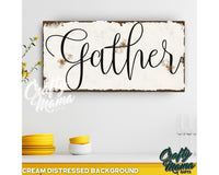 Gather Canvas Sign