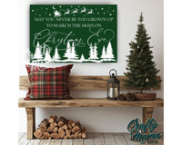 Search The Skies Christmas Canvas Sign