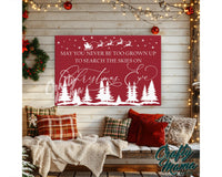 Search The Skies Christmas Canvas Sign