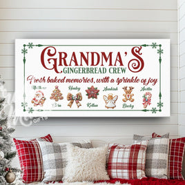 Personalized Grandma Gingerbread Cookie Sign