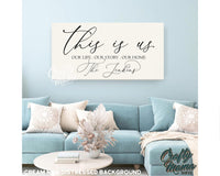 This Is Us Canvas Sign