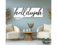 Hallelujah Canvas Sign