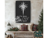 Star Of Bethlehem Christmas Canvas Sign