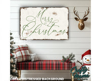 Merry Christmas Canvas Sign