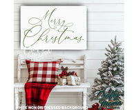 Merry Christmas Canvas Sign