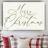 Merry Christmas Canvas Sign