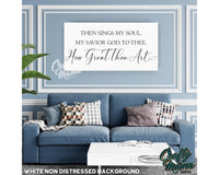 How Great Thou Art Canvas Sign