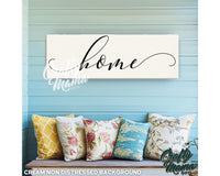 Home Canvas Sign