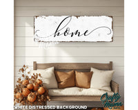 Home Canvas Sign