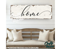 Home Canvas Sign