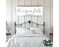 Love Never Fails Canvas Sign