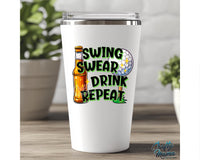 Swing Swear Drink Repeat Png