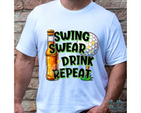 Swing Swear Drink Repeat Png