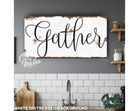 Gather Canvas Sign