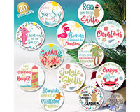 Beach Christmas Round Sign Bundle #1