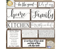 Farmhouse Home Sign Bundle #1